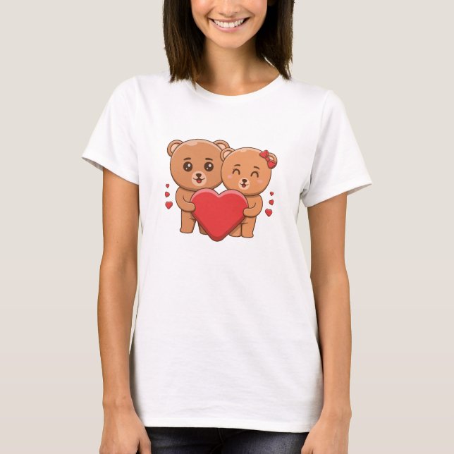 Romantic Valentine’s Day Quote T-Shirt (Framsida)