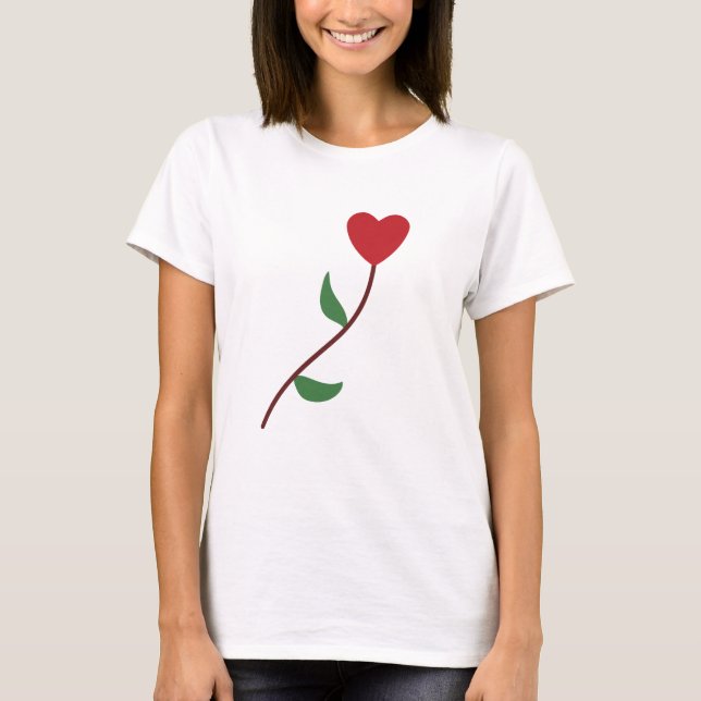 Romantic Valentine’s Day Quote T-Shirt (Framsida)