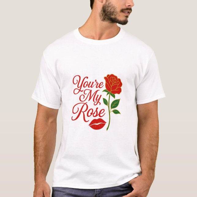 Romantic Valentine’s Day T-Shirt (Framsida)