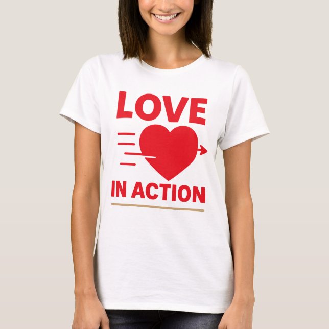 Romantic Valentine’s Day T-Shirt (Framsida)