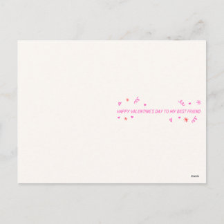 Romantic Valentine’s Day To My best Friend Card Helg Vykort