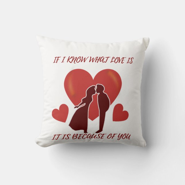 Romantic Valentines Dekorativ kudde (Framsida)