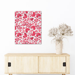 Romantic Valentines Heart Wall Art Perfect Poster