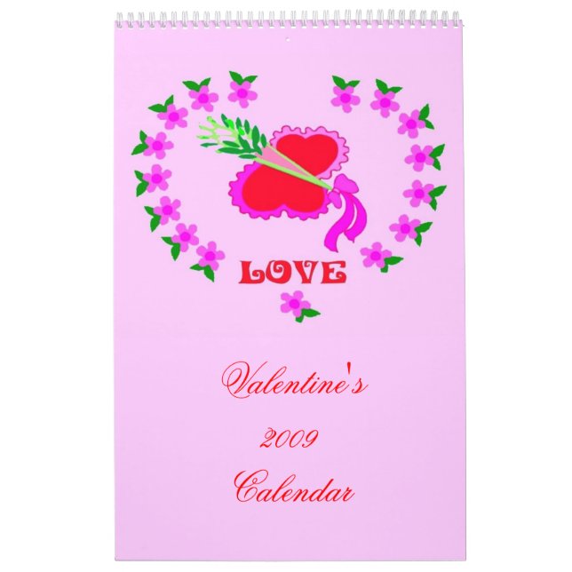 Romantic Valentines kalender för 2009 (Omslag)