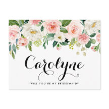 Romantic Vår blommor kommer du bli min bridesmaid