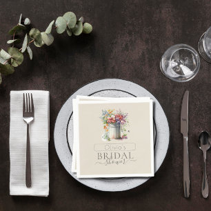 Romantic Vår blommor Vas Möhippa Pappersservett