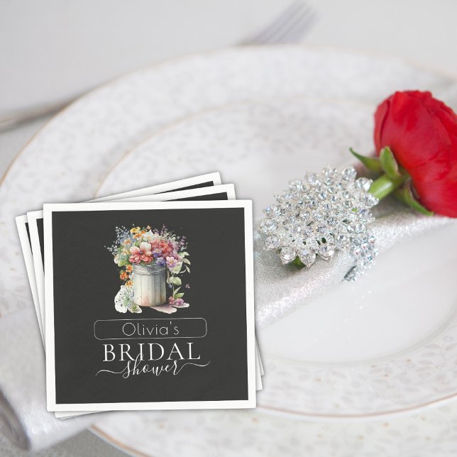 Romantic Vår blommor Vas Möhippa Pappersservett (Skapare uppladdad)