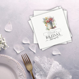 Romantic Vår blommor Vas Möhippa Pappersservett