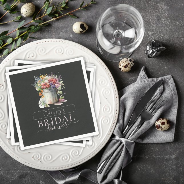 Romantic Vår blommor Vas Möhippa Pappersservett (Skapare uppladdad)