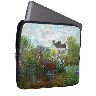 Romantic Vår bröllop Vintage Monet Garden Laptop Fodral