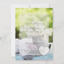 Romantic Vår Flower Blommigt Lilac Bröllop