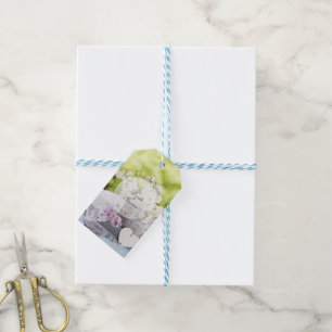 Romantic Vår Flower Blommigt Lilac Bröllop Presentetikett