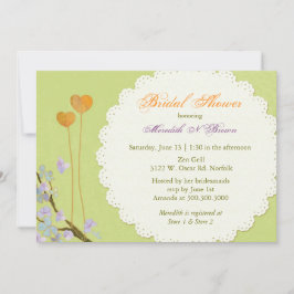 Romantic Vår Grönt Möhippa Inbjudningar