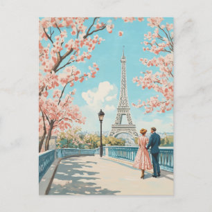 Romantic Vår i Paris Helg Vykort