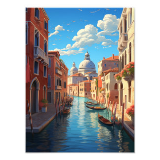 Romantic Venice Canal Gondola #4 Fototryck