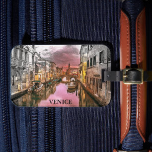 Romantic Venice Italien Gondola City view Bagagebricka