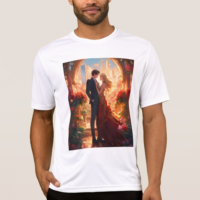 "Romantic Vibes: Manar-Shirt" T Shirt (Framsida)