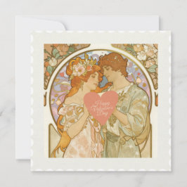 Romantic Vintage Valentine's Day Julkort