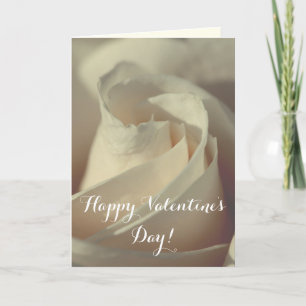 Romantic Vit ros Helgkort