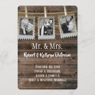 Romantic Vow Renewal w/Photos Inbjudningar