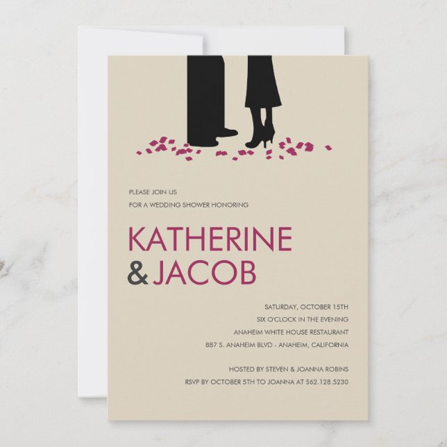 Romantic Vows Möhippa Inbjudan (Framsida)