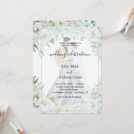 Romantic Watercolor Wedding Inbjudningar