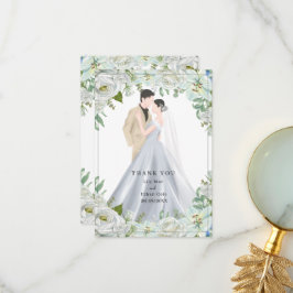 Romantic Watercolor Wedding Tack Kort