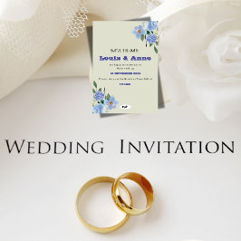   Romantic Wedding Announcement Spara Datumet