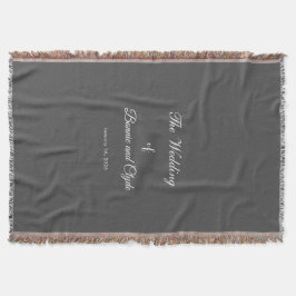 Romantic Wedding Day Celebration Cozy Filt