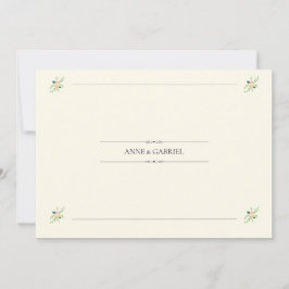 Romantic Wedding Invitation Inbjudningar