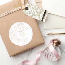 Romantic Wedding Peonies Delicate White Runt Klistermärke