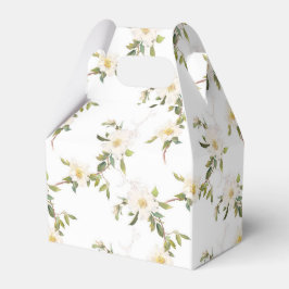 Romantic White Blommigt Presentaskar