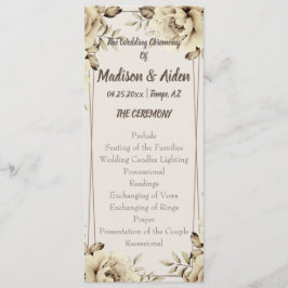 Romantic White Rustic Ro Flat Program