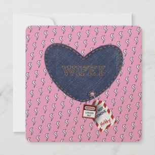 Romantic Wifey Hubby Electrical Lock Märkre Heart