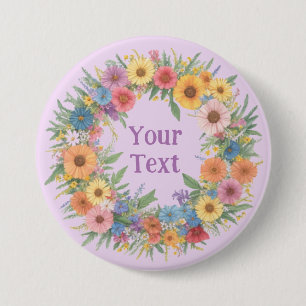 Romantic Wildbloms Blommigt Wandele Lapel Adoratio Knapp