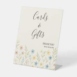 Romantic Wildbloms Bröllopskort & Gifts-tecken