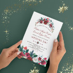 Romantic Winter Burgundy Blommigt Gräs Bröllop Inbjudningar<br><div class="desc">Elegant,  Burgundy,  Vit Blommigt-kortdesign. Den har en fantastisk Burgundy,  vita vattenfärgade buketter,  unika blommigtar med hjärtan som delare,  på baksidan av en burgundisk bakgrund. Använda Anpassa verktyg om du vill lägga till din information. Om du vill ha matchande objekt kan du besöka min Winter-Blommigt Bouquet-samling.</div>