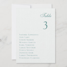 Romantic winter forest Wedding Table Seating Card Inbjudningar