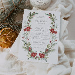 Romantic Winter Greenery Ram Bröllop Inbjudningar<br><div class="desc">Vi presenterar vår inbjudan från elegant bröllop, som är förskönad med en fantastisk vinterkrans och klassisk kalligrafi! Om du är tittar för en bröllopsinbjudan som utesluter sofistikering, lyx och stil, är det här perfektens inbjudan till dig. Utandningen ram tillför vintagen en liten elegans till inbjudan. Den har en invecklad grönt...</div>
