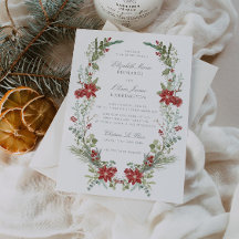 Romantic Winter Greenery Ram Bröllop