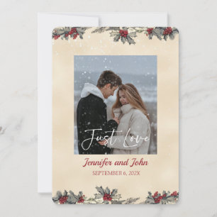 Romantic Winter Wedding Inbjudningar