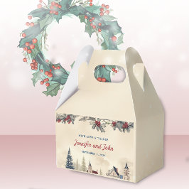 Romantic Winter Wedding Presentaskar