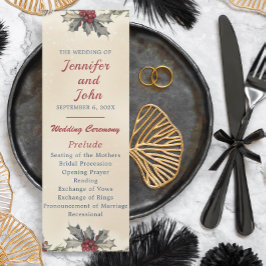 Romantic Winter Wedding Program