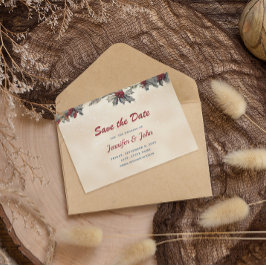 Romantic Winter Wedding Spara Datumet
