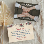 Romantic Winter Wedding Tack Kort<br><div class="desc">Skicka vårt Romantiska vinterbröllop - tackkort med ett personlig-meddelande för att tala om för dina gäster hur mycket du uppskattar deras generositet eller närvaro vid bröllop. Du kan enkelt lägga till ditt namn,  datum och personliga meddelande genom att klicka på "personalisera".</div>