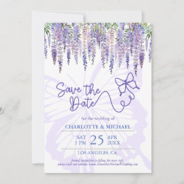 Romantic Wisteria & Butterfly Garden Wedding Spara Datumet