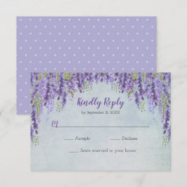 Romantic Wisteria Garden Wedding OSA Kort