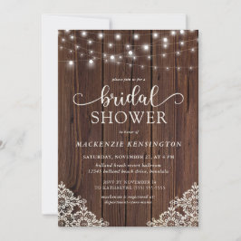 Romantic Wood String Ljus Snöre Möhippa Inbjudningar