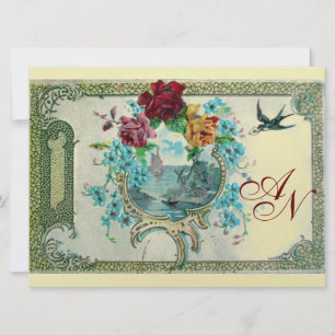 ROMANTİCA 3 MONOGRAM guld metallisk papper Meddelande