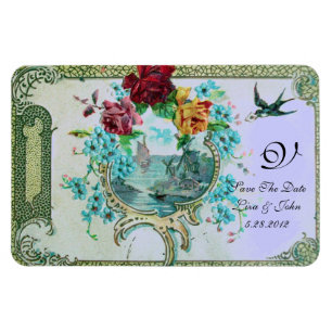 ROMANTİCA 3 MONOGRAM ,Spara datum Magnet